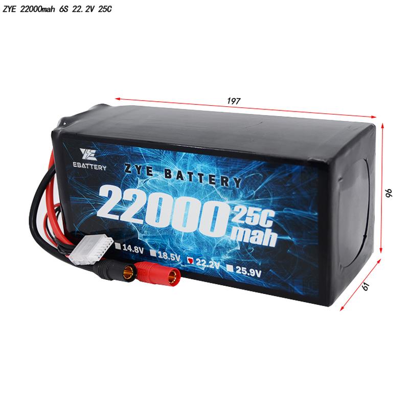6S 22000mAh लिपो