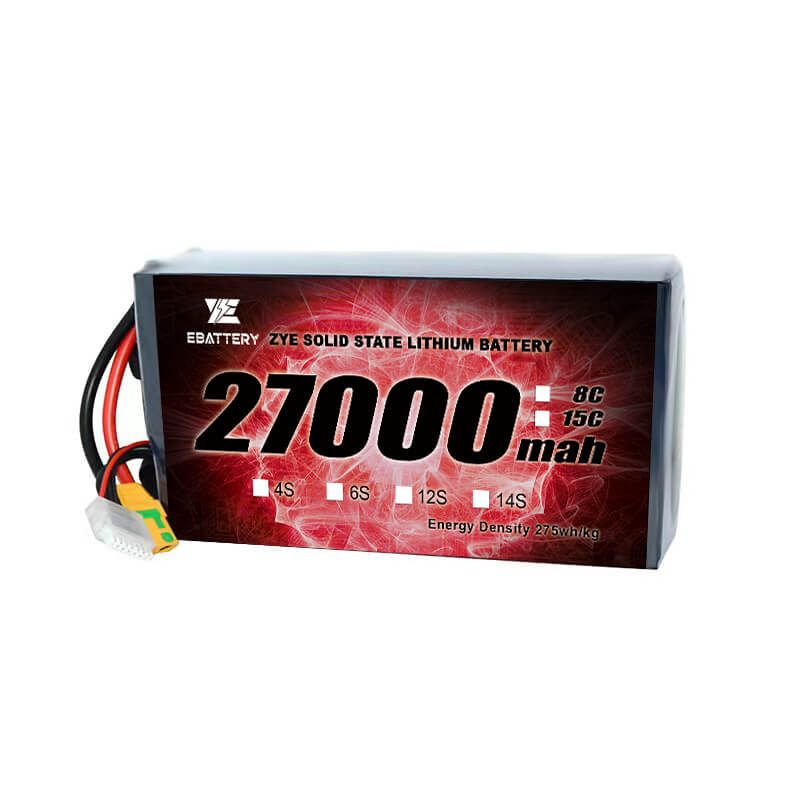 ली उच्च ऊर्जा घनत्व एचवी ठोस राज्य 27000mAh बैटरी