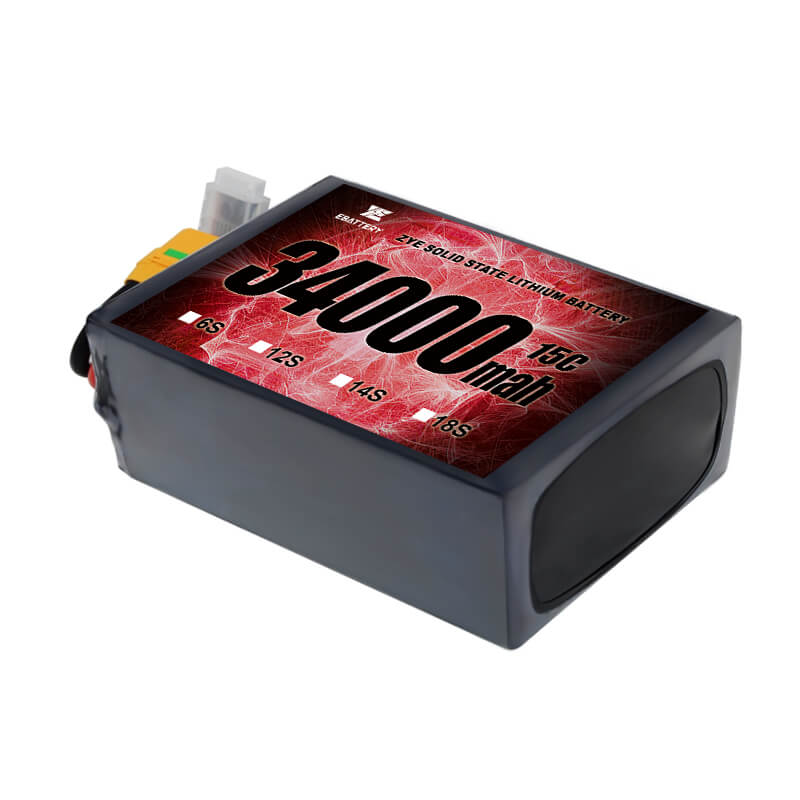 ली एचवी 34000mAh 24S ठोस राज्य बैटरी