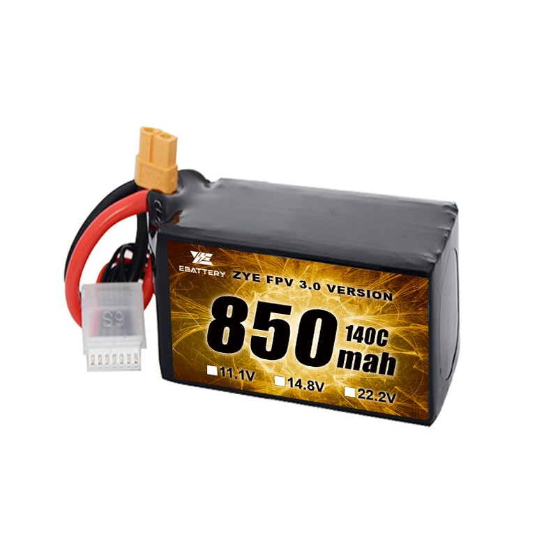 छोटा आकार 850mah 1100mah 1300mah 1500mah FPV लाइपो बैटरी